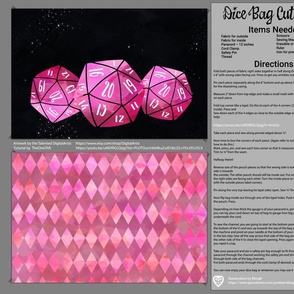 Pink Dice Bag Cut and Sew