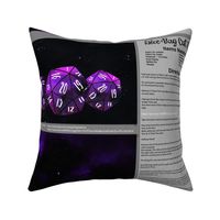 Purple Dice Bag Cut and Sew 