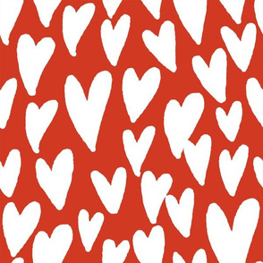 valentines hearts fabric valentines day love red