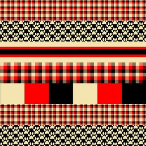Year of the Dog Patterned  Stripes 2