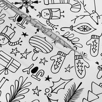 Peace & Joy Christmas Coloring Book Style 
