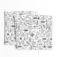 Peace & Joy Christmas Coloring Book Style 