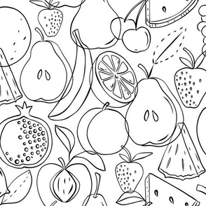 Fruitopia Coloring Book Style