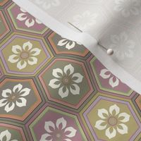 Flower Hexes - Neutrals - Medium