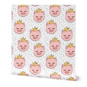 princess/prince pig - grey dots