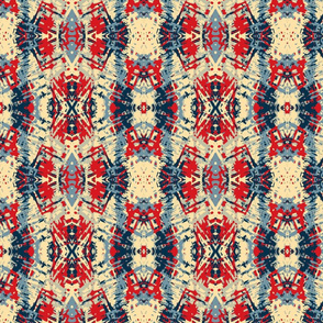 Painted Fibers Tribal, Americana, Medium