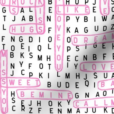 valentines word search love crossword valentines day fabrics 