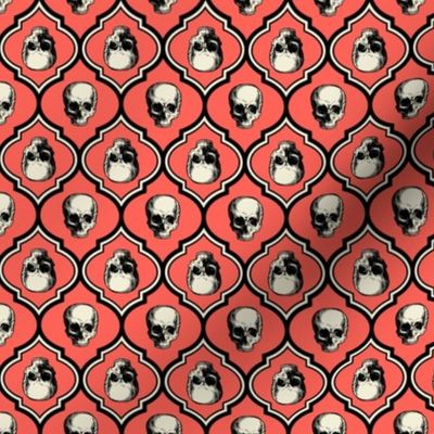 French Skulls - coral