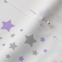 Celestial Lavender Purple Grey Gray Stars  