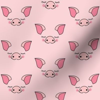 pink pig-faces-without edges