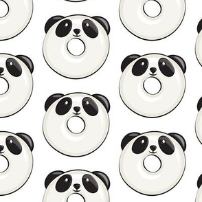 panda donuts - cute panda (white)