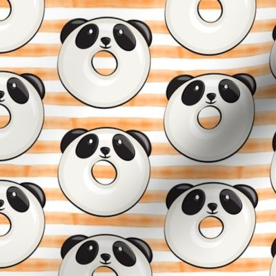 panda donuts - cute panda (orange stripe)