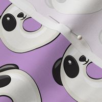 panda donuts - cute panda (purple)