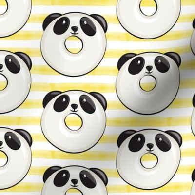 panda donuts - cute panda (yellow stripe)