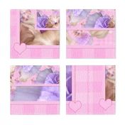 Yorkie -Gingham Quilt Panel 42x36jj