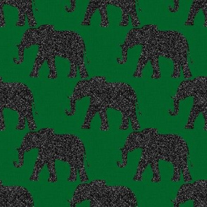 Elephants on Green