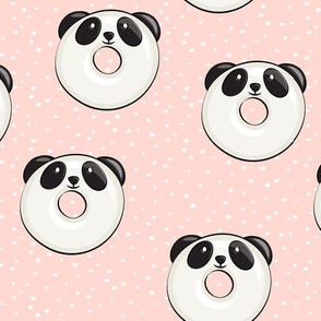 panda donuts - cute panda (peach spots)