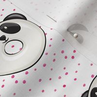 panda donuts - cute panda (pink spots)