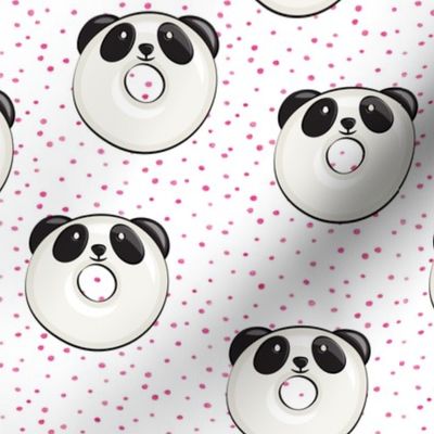 panda donuts - cute panda (pink spots)