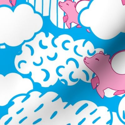 Flying Pigs in Memphis Clouds