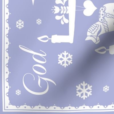 God Jul blue violet