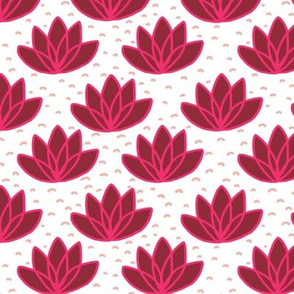 Mod flamingo lotus flowers