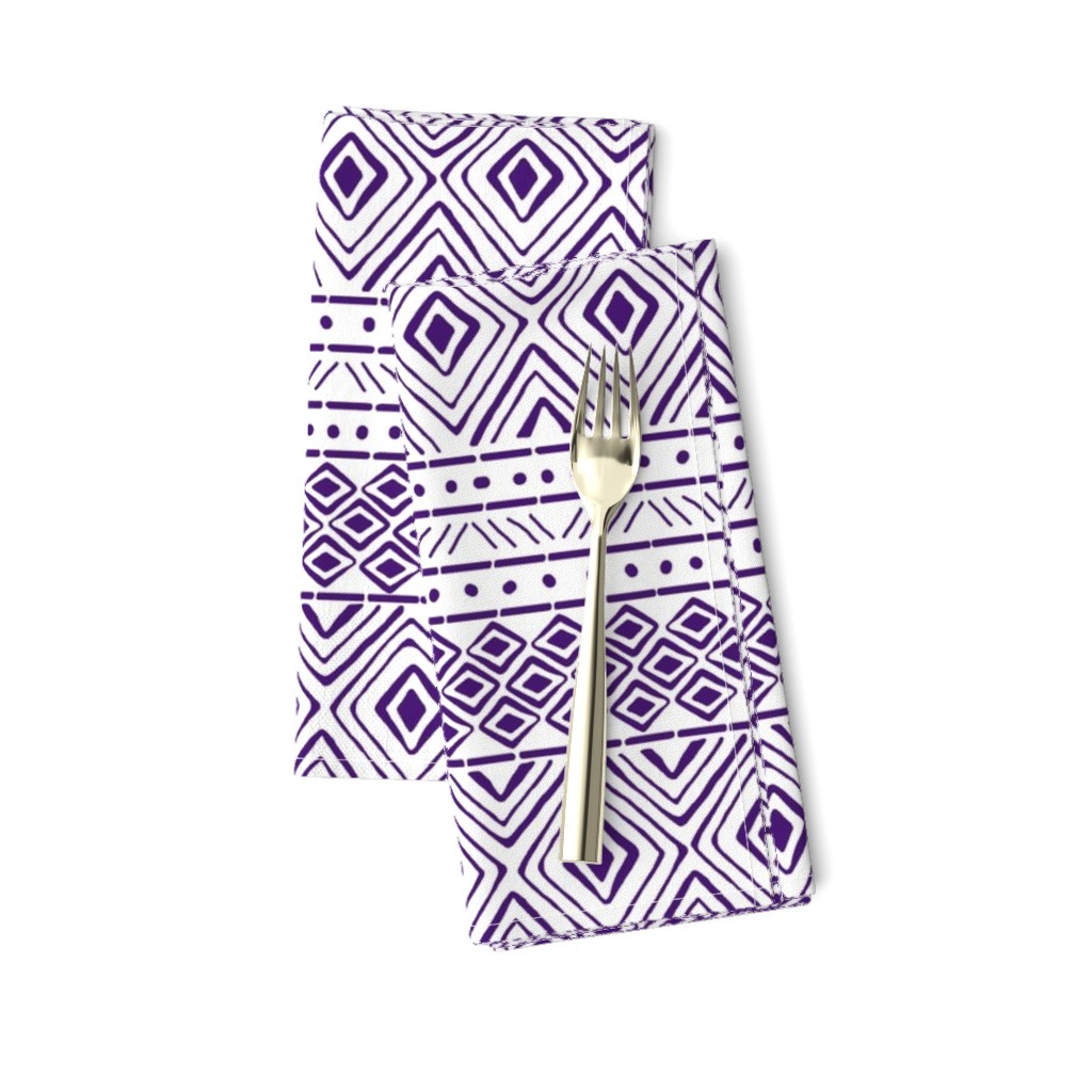 Ornate Purple Mud Cloth // Small