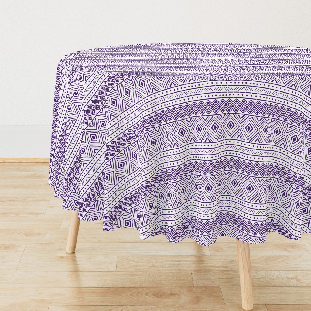 Ornate Purple Mud Cloth // Small