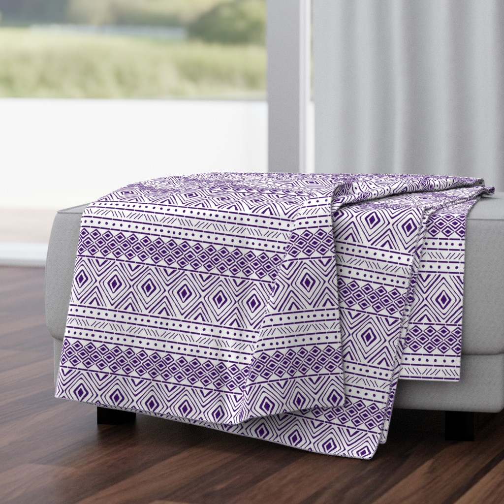 Ornate Purple Mud Cloth // Small