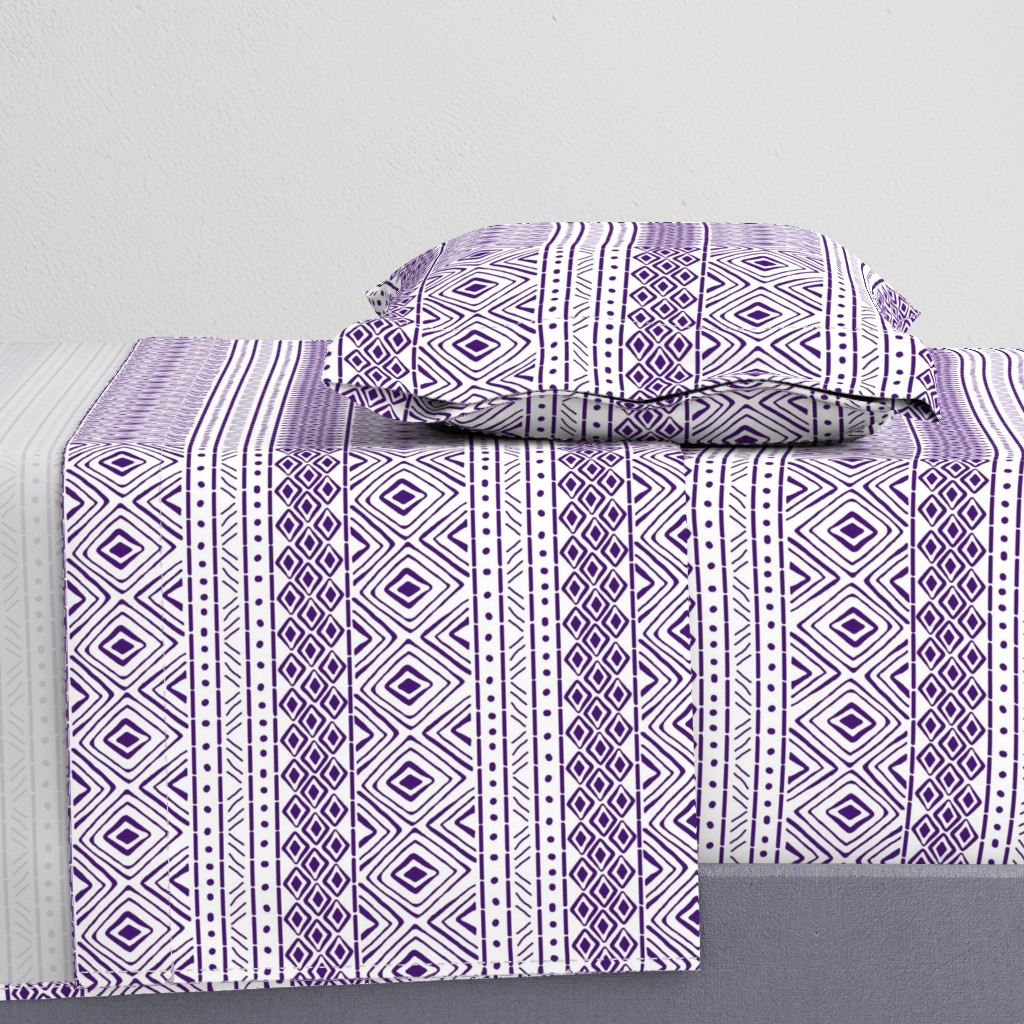 Ornate Purple Mud Cloth // Small