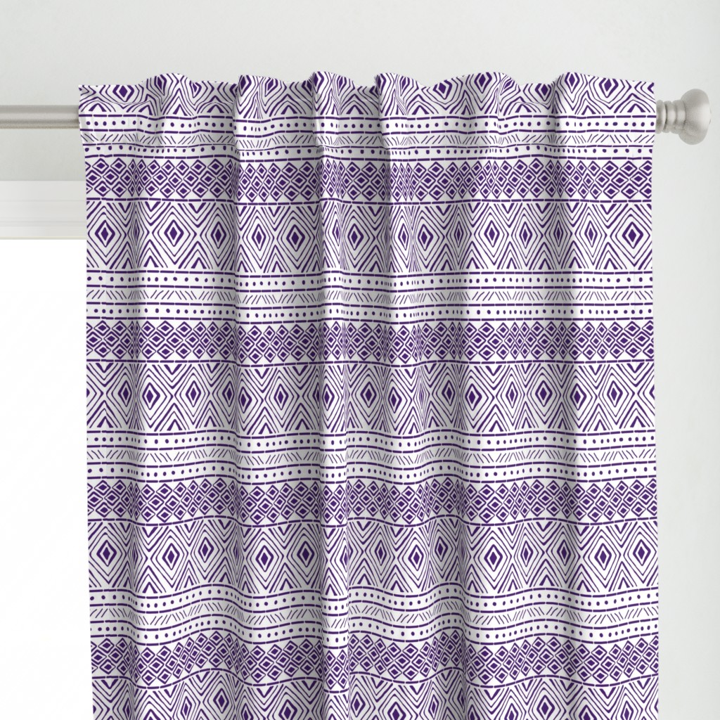 Ornate Purple Mud Cloth // Small