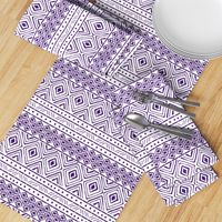 Ornate Purple Mud Cloth // Small