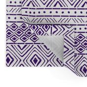 Ornate Purple Mud Cloth // Small