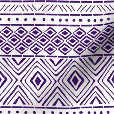 Ornate Purple Mud Cloth // Small