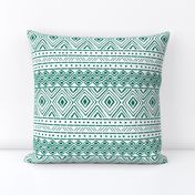 Ornate Teal Mud Cloth // Small