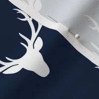 Navy + White Deer Antlers – Woodland Baby Nursery Kids Children baby Boy Bedding A