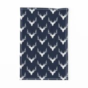 Navy + White Deer Antlers – Woodland Baby Nursery Kids Children baby Boy Bedding A