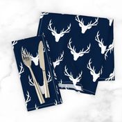 Navy + White Deer Antlers – Woodland Baby Nursery Kids Children baby Boy Bedding A