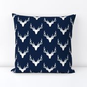 Navy + White Deer Antlers – Woodland Baby Nursery Kids Children baby Boy Bedding A