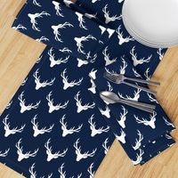 Navy + White Deer Antlers – Woodland Baby Nursery Kids Children baby Boy Bedding A