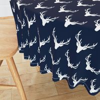 Navy + White Deer Antlers – Woodland Baby Nursery Kids Children baby Boy Bedding A