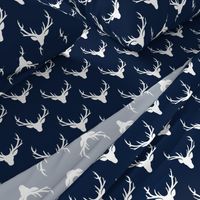 Navy + White Deer Antlers – Woodland Baby Nursery Kids Children baby Boy Bedding A