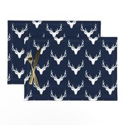 Navy + White Deer Antlers – Woodland Baby Nursery Kids Children baby Boy Bedding A