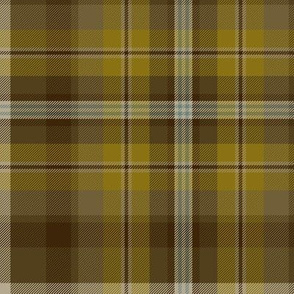 Bonnie Prince Charlie tartan, gold, 10"