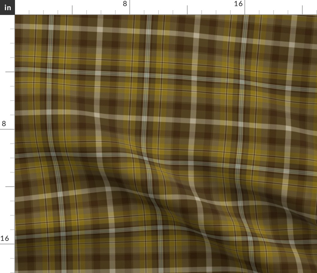 Bonnie Prince Charlie tartan, gold, 6"