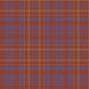 Campbell of Loudoun plaid from portrait, 10" weathered