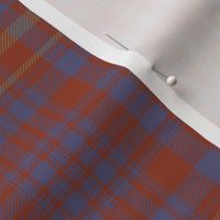 Campbell of Loudoun plaid from portrait, 7" weathered