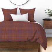 Campbell of Loudoun plaid from portrait, 12" weathered