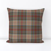 Prince Charles Edward tartan, 1745, 6" weathered