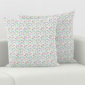 Illustrated Mini Ink Blot Rainbow Confetti Spots Pattern